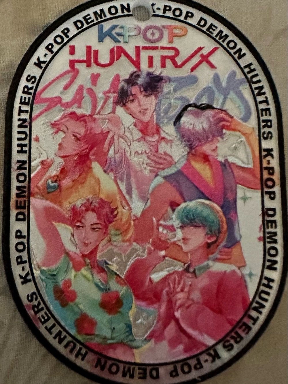 K-POP Hunterx Graphic Patch Tag—Multicolor Idol Art